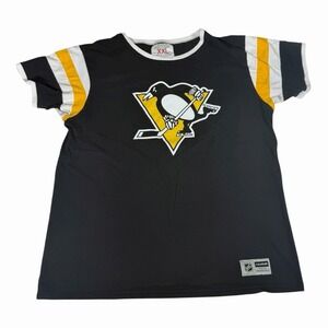Calhoun Surf & Skate Pittsburgh Penguins Shirt Mens 2XL Black NHL Hockey Logo